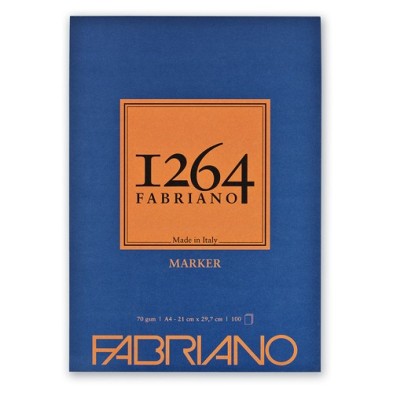 Material Bellas Artes – pintura-y-dibujo - Bloc Fabriano 1264 Marker 70 gr, 29,7x42cm (A3), 100 h. (encolado) | totenart.com