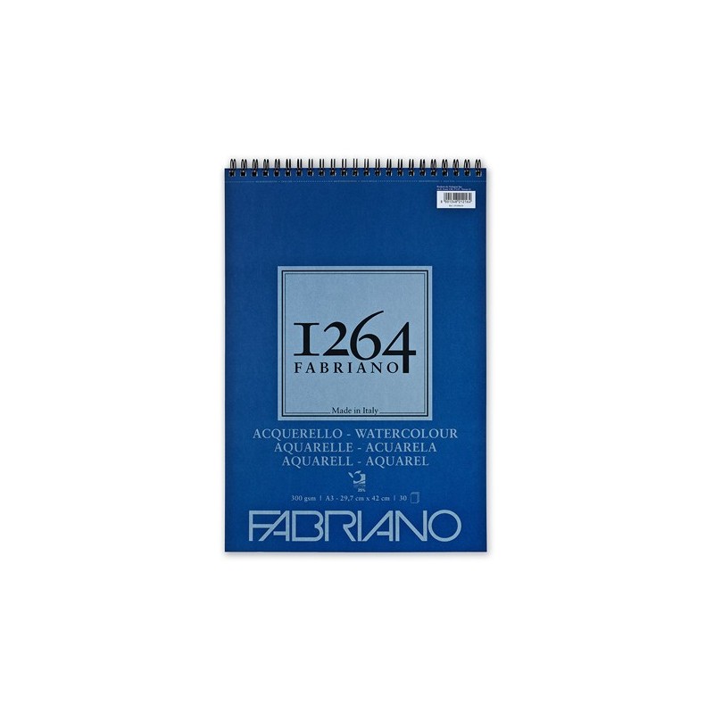 Material Bellas Artes – pintura-y-dibujo - Bloc Fabriano 1264 Acuarela 25% algodón, 300 gr, 14,8x21cm (A5), 20 h. (anillas) | to