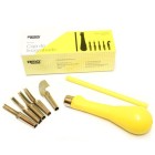 Material Xilografia-Linoleografia-Cajita para linoleo, con mango y 5 plumillas