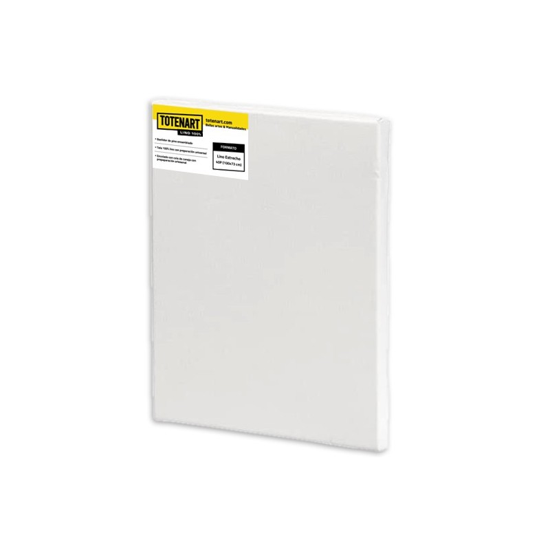 Material Bellas Artes - Pintura - Bastidor de lino Totenart estrecho, entelado e imprimado 30P (92x65 cm) | totenart.com