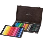Material Bellas Artes – pintura-y-dibujo - Estuche de madera lápices color POLYCHROMO, Faber Castell (48 colores)  | totenart.co