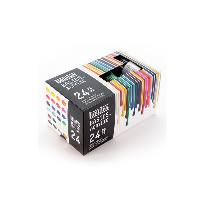 Material Bellas Artes - Pintura - Estuche con 24 colores acrílicos Liquitex Basics (22 ml) | totenart.com