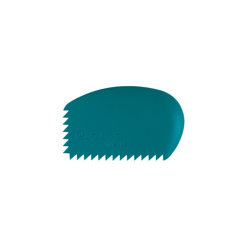 Material Bellas Artes - Pintura - Espátula de silicona cuña nº 2 azul, Catalyst Princeton | totenart.com