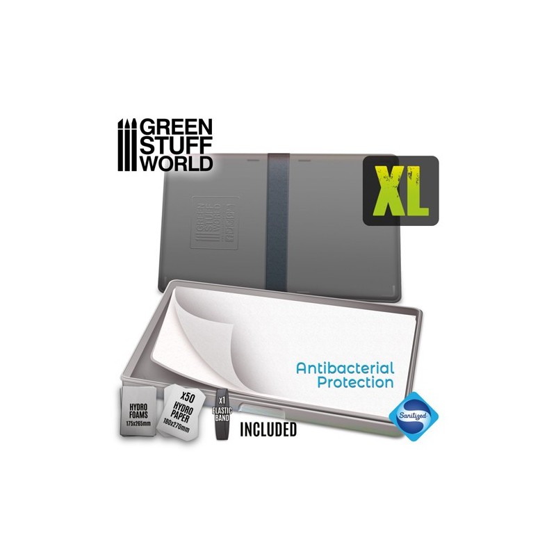 Material Bellas Artes - Pintura - Paleta Humeda XL con tapa, 50 hojas, Green Stuff World (19 x 28 cm) | totenart.com