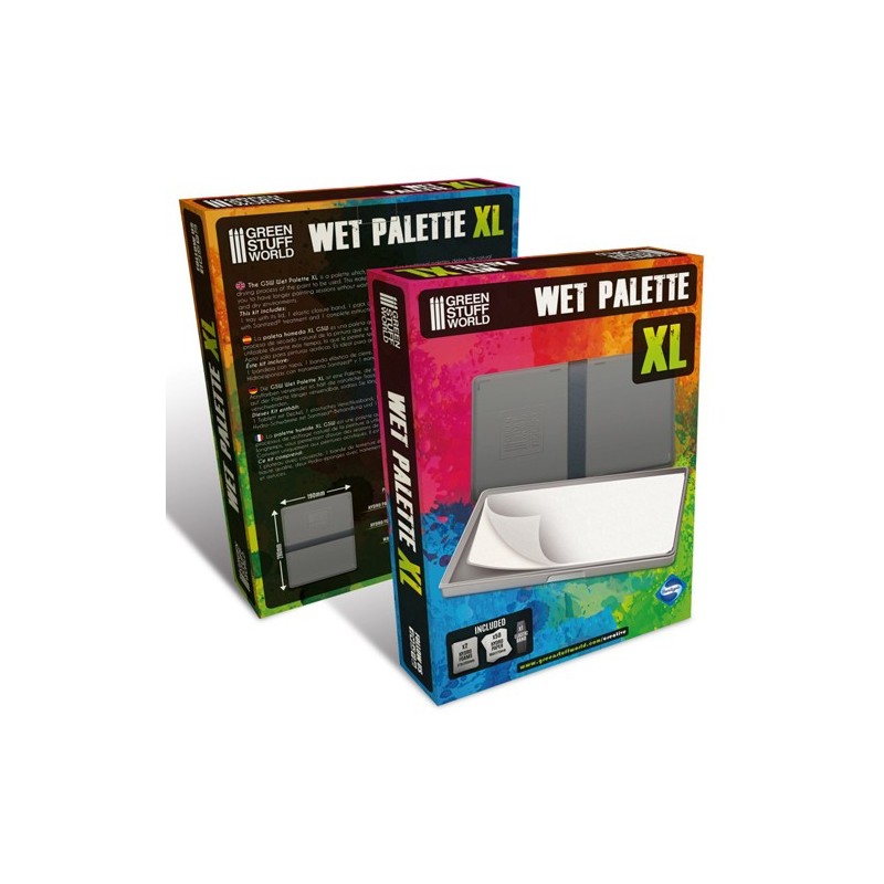 Material Bellas Artes - Pintura - Paleta Humeda XL con tapa, 50 hojas, Green Stuff World (19 x 28 cm) | totenart.com