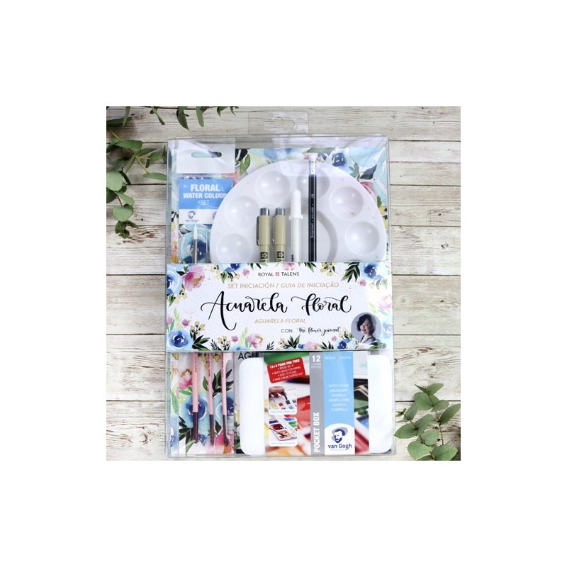 Material Bellas Artes - Pintura - Set Acuarela Floral \"The Flower Journal\", Talens | totenart.com