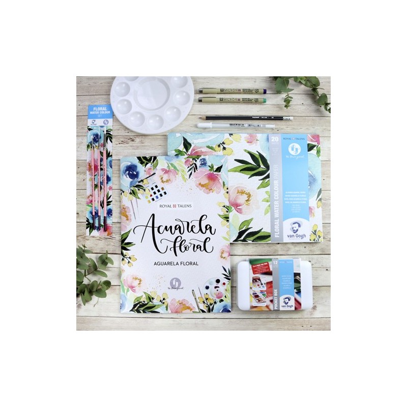 Material Bellas Artes - Pintura - Set Acuarela Floral \"The Flower Journal\", Talens | totenart.com