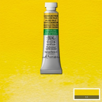 Material Bellas Artes - Pintura - Acuarela Profesional Winsor & Newton color amarillo claro libre de cadmio 907 (5 ml) S4 | tote