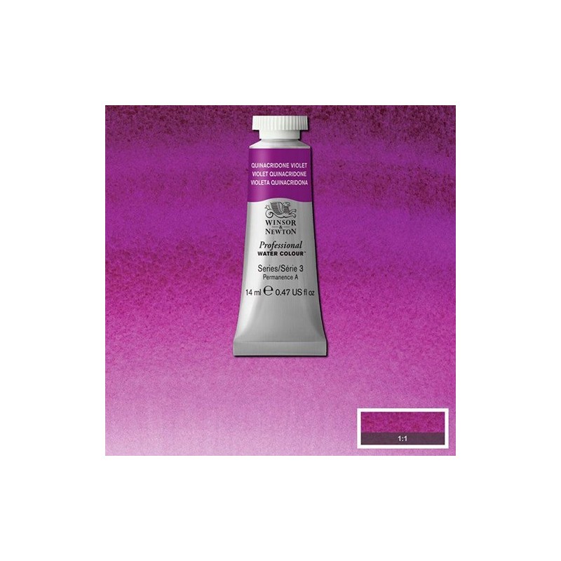 Material Bellas Artes - Pintura - Acuarela Profesional Winsor & Newton color violeta quinacridona 550 (14 ml) S3 | totenart.com
