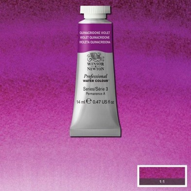Material Bellas Artes - Pintura - Acuarela Profesional Winsor & Newton color violeta quinacridona 550 (14 ml) S3 | totenart.com
