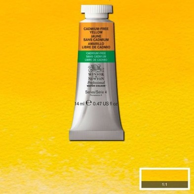 Material Bellas Artes - Pintura - Acuarela Profesional Winsor & Newton color amarillo libre de cadmio 890 (14 ml) S4 | totenart.