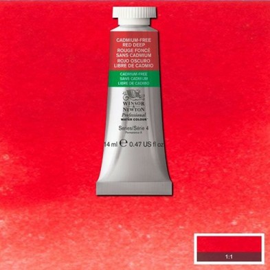Material Bellas Artes - Pintura - Acuarela Profesional Winsor & Newton color rojo oscuro libre de cadmio 895 (14 ml) S4 | totena