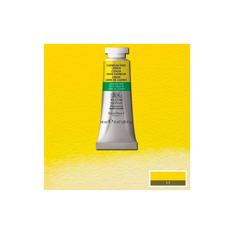 Material Bellas Artes - Pintura - Acuarela Profesional Winsor & Newton color amarillo limón libre de cadmio 898 (14 ml) S4 | tot