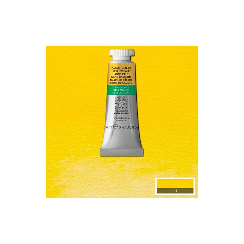 Material Bellas Artes - Pintura - Acuarela Profesional Winsor & Newton color amarillo claro libre de cadmio 907 (14 ml) S4 | tot
