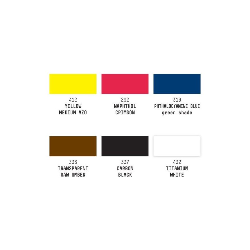 Material Bellas Artes - Pintura -  Tinta acrilica Liquitex, Set 6 colores clásicos | totenart.com