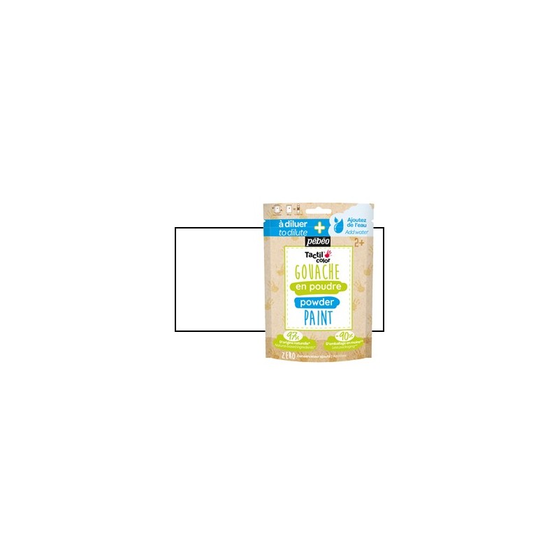 Material Bellas Artes - Pintura - Gouache en polvo Blanco, saco 100 g Pebeo | totenart.com