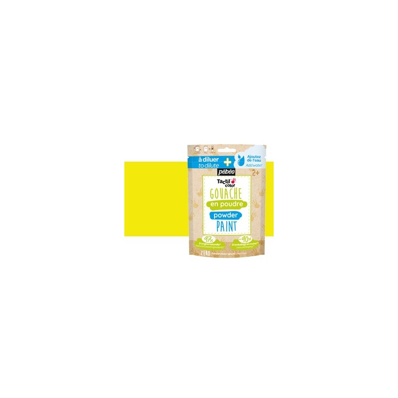Material Bellas Artes - Pintura - Gouache en polvo Amarillo, saco 100 g Pebeo | totenart.com