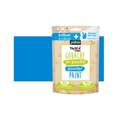 Material Bellas Artes - Pintura - Gouache en polvo Azul, saco 100 g Pebeo | totenart.com