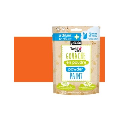 Material Bellas Artes - Pintura - Gouache en polvo Naranaja, saco 100 g Pebeo | totenart.com