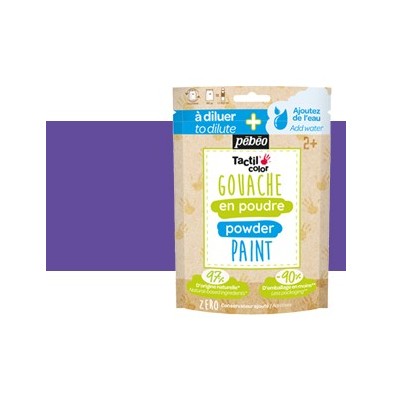 Material Bellas Artes - Pintura - Gouache en polvo Violeta, saco 100 g Pebeo | totenart.com