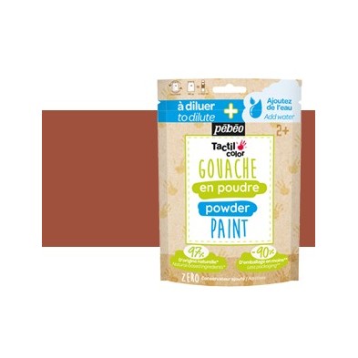Material Bellas Artes - Pintura - Gouache en polvo Marrón, saco 100 g Pebeo | totenart.com