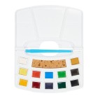 Material Bellas Artes - Pintura - Caja con 12 acuarelas Van Gogh 1/2 godet y pincel POCKET BOX. | totenart.com