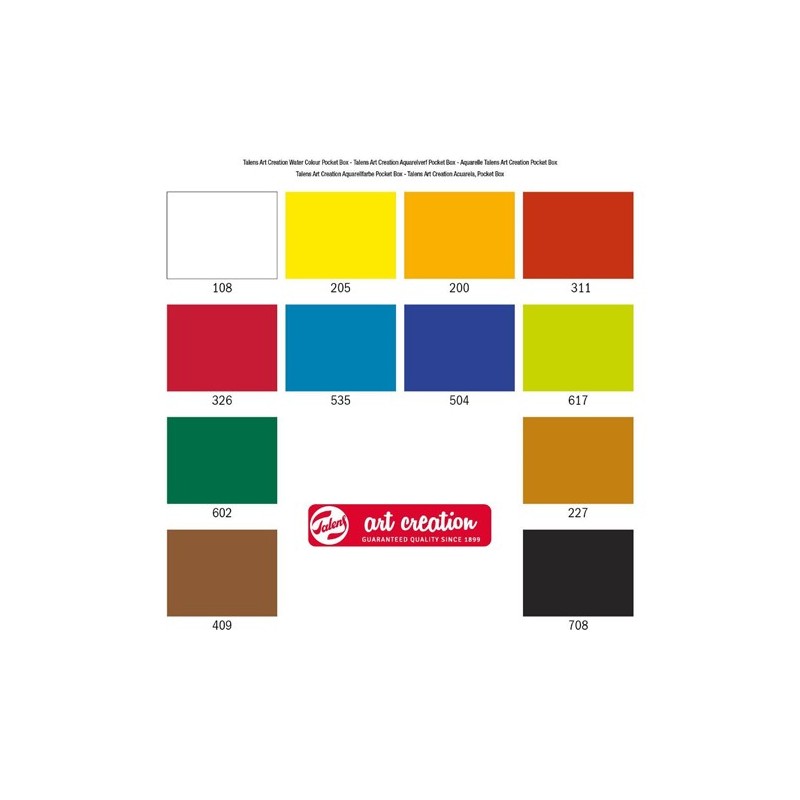 Material Bellas Artes - Pintura - Caja con 12 acuarelas Van Gogh 1/2 godet y pincel POCKET BOX. | totenart.com