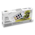 Material Bellas Artes - Pintura - Caja acuarelas de bolsillo Winsor and Newton Cotman, 8 1/2 godets (capacidad 12) y pincel, Pai
