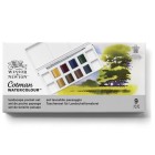 Material Bellas Artes - Pintura - Caja acuarelas de bolsillo Winsor and Newton Cotman, 8 1/2 godets (capacidad 12) y pincel, Pai