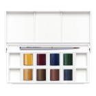 Material Bellas Artes - Pintura - Caja acuarelas de bolsillo Winsor and Newton Cotman, 8 1/2 godets (capacidad 12) y pincel, Pai
