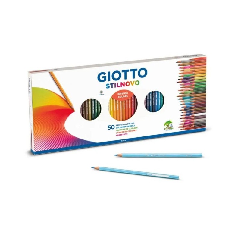 Material Bellas Artes – pintura-y-dibujo - Giotto Stilnovo: Set 50 lápices de colores | totenart.com