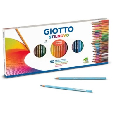 Material Bellas Artes – pintura-y-dibujo - Giotto Stilnovo: Set 50 lápices de colores | totenart.com
