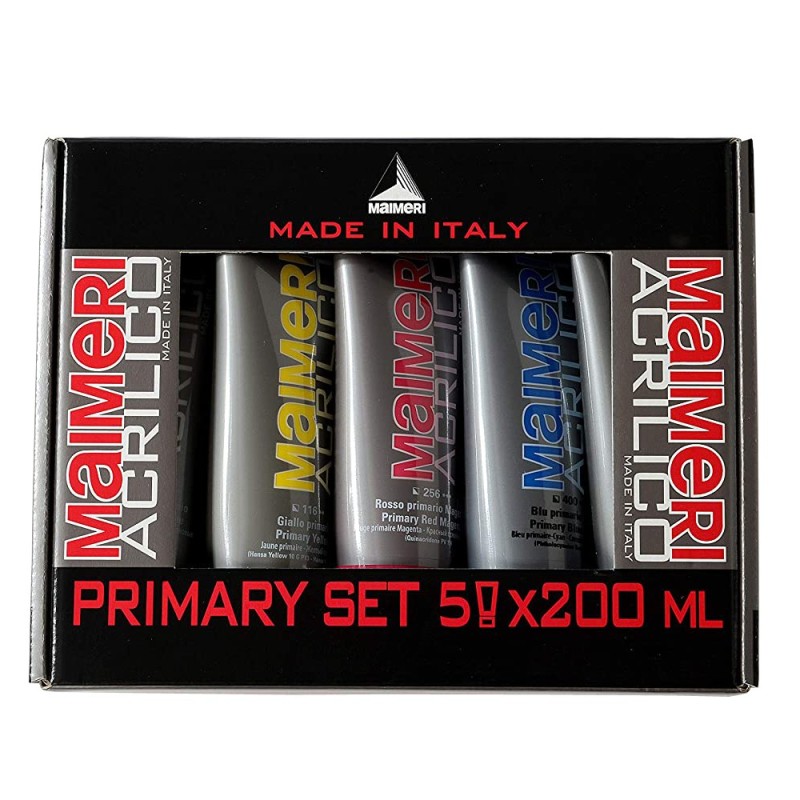 Material Bellas Artes - Pintura - Set Acrílico Maimeri, 5x200ml | totenart.com