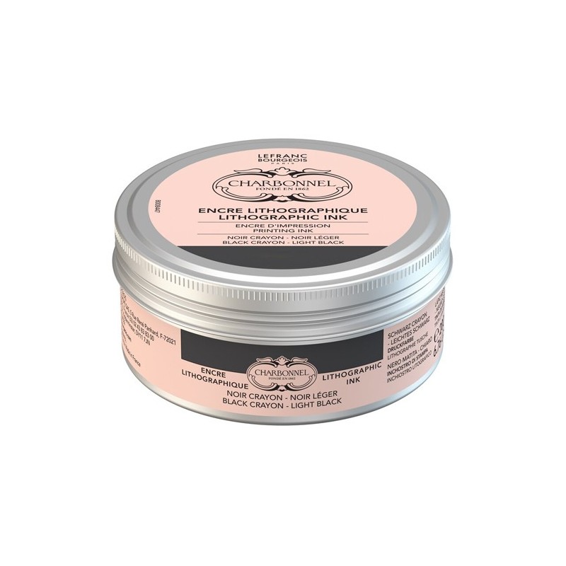 Material Bellas Artes - Litografía - Lito negro lapiz (negro ligero) Charbonnel, 200 ml | totenart.com