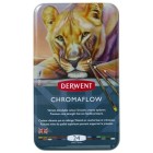 Material Bellas Artes – Dibujo - Caja lápices Derwent Chromaflow, 24 colores | totenart.com
