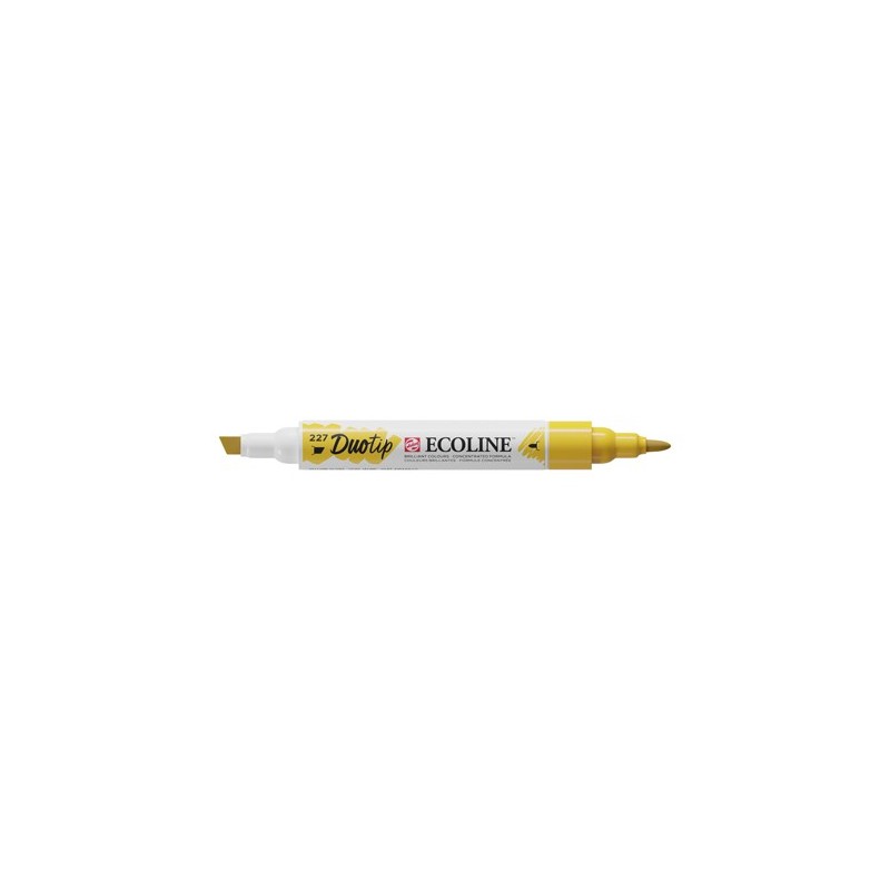 Material Bellas Artes – Pintura - Rotulador Ecoline Duotip Ocre Amarillo 227 | totenart.com