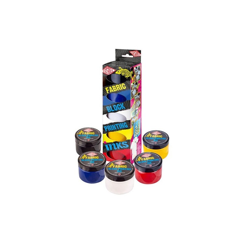 Material Bellas Artes – Grabado - Kit Tinta Xilografia textil Essdee 5 colores primarios | totenart.com