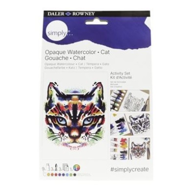 Material Bellas Artes - Pintura - Activity Set Gouache/Témpera (Gato), Simply, Daler Rowney | totenart.com