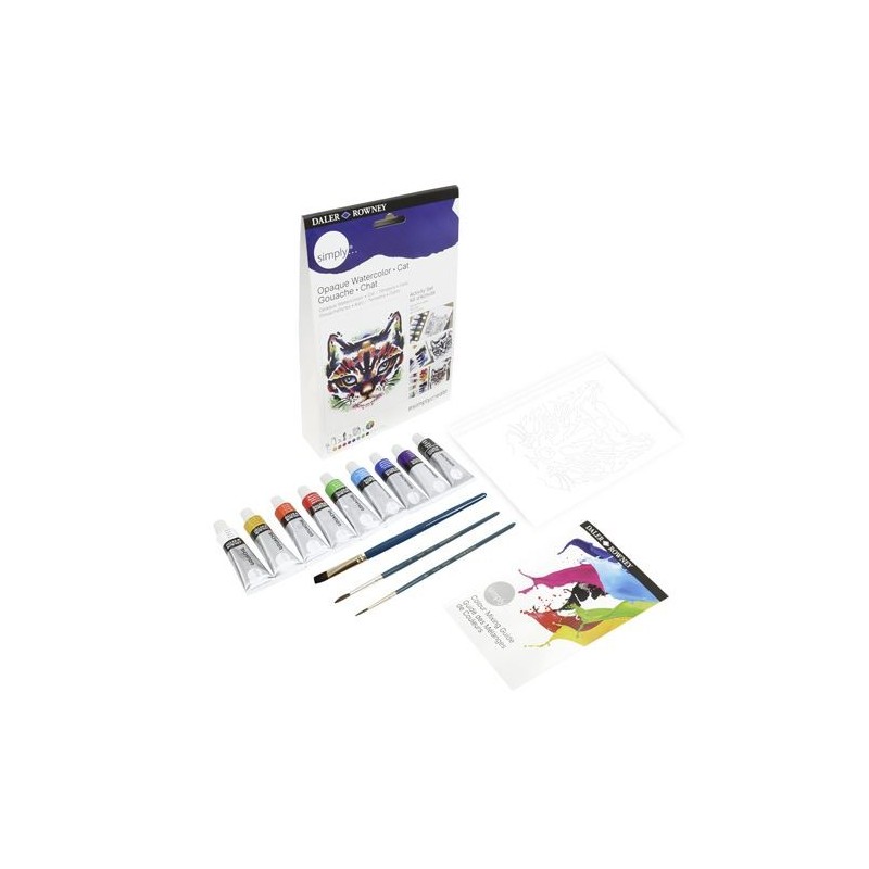 Material Bellas Artes - Pintura - Activity Set Gouache/Témpera (Gato), Simply, Daler Rowney | totenart.com