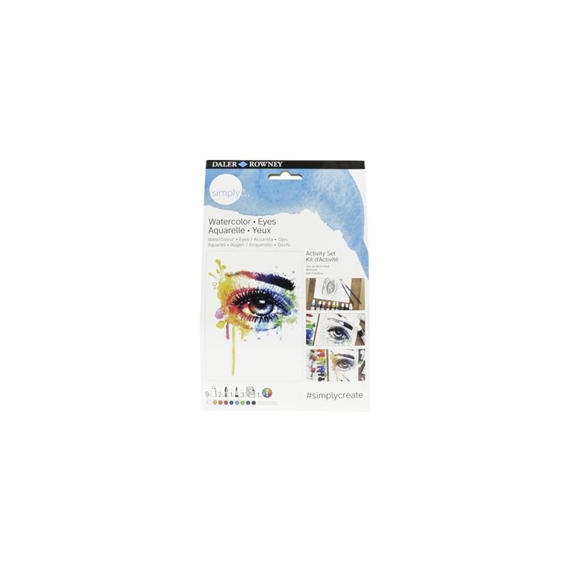 Material Bellas Artes - Pintura - Activity Set Acuarela (Ojos), Simply, Daler Rowney | totenart.com