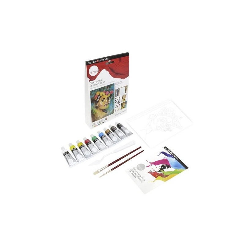 Material Bellas Artes - Pintura - Activity Set Óleo (Retrato), Simply, Daler Rowney | totenart.com