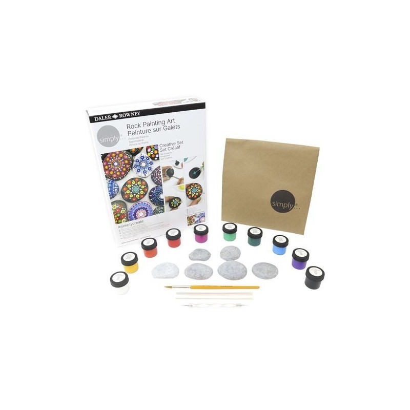 Material Bellas Artes - Pintura - Creative Set Pintando Piedras, Simply, Daler Rowney | totenart.com