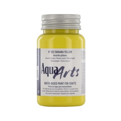 Material Bellas Artes – Pintura - Pintura Aqua Arts Titan Amarillo Plátano (802) 100 ml. | totenart.com