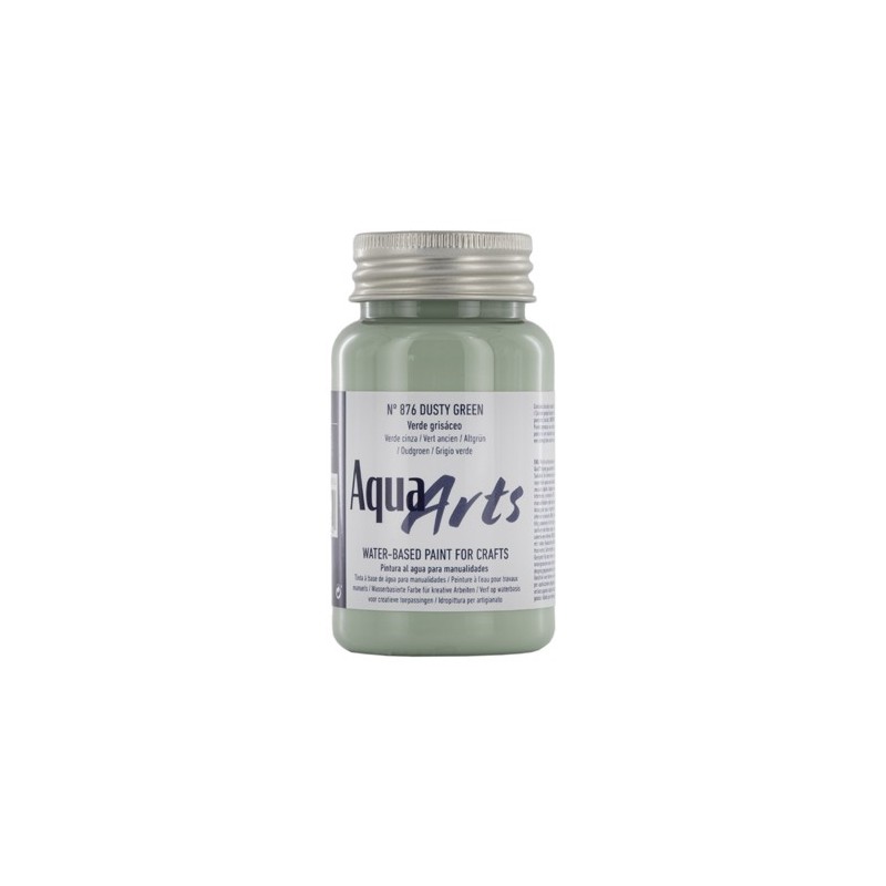 Material Bellas Artes – Pintura - Pintura Aqua Arts Titan Verde Grisáceo (876) 100 ml. | totenart.com