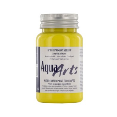 Material Bellas Artes – Pintura - Pintura Aqua Arts Titan Amarillo Primario (801) 100 ml. | totenart.com