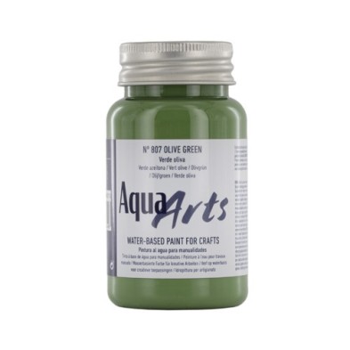 Material Bellas Artes – Pintura - Pintura Aqua Arts Titan Verde Oliva (807) 100 ml. | totenart.com