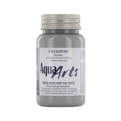 Material Bellas Artes – Pintura - Pintura Aqua Arts Titan Gris Plata (843) 100 ml. | totenart.com