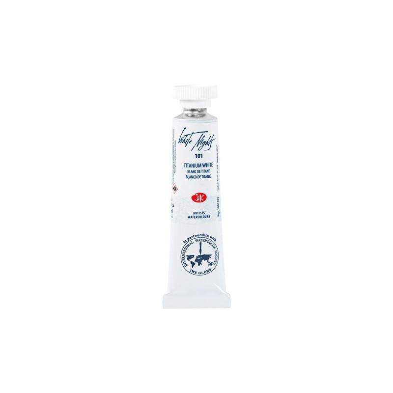 Material Bellas Artes - Pintura - Acuarelas White Nights en tubo 10 ml. Blanco de Titanio 101 | totenart.com