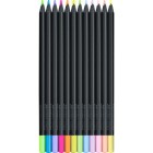 Material Bellas Artes – Pintura - Caja 12 lápices Black Edition Faber Castell Pastel+Neón | totenart.com