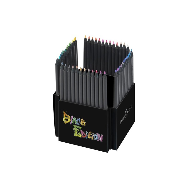 Material Bellas Artes – Pintura - Estuche Soporte 50 lápices color Black Edition Faber Castell | totenart.com